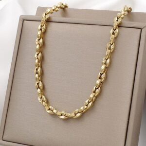 Collar granos de café 5mm