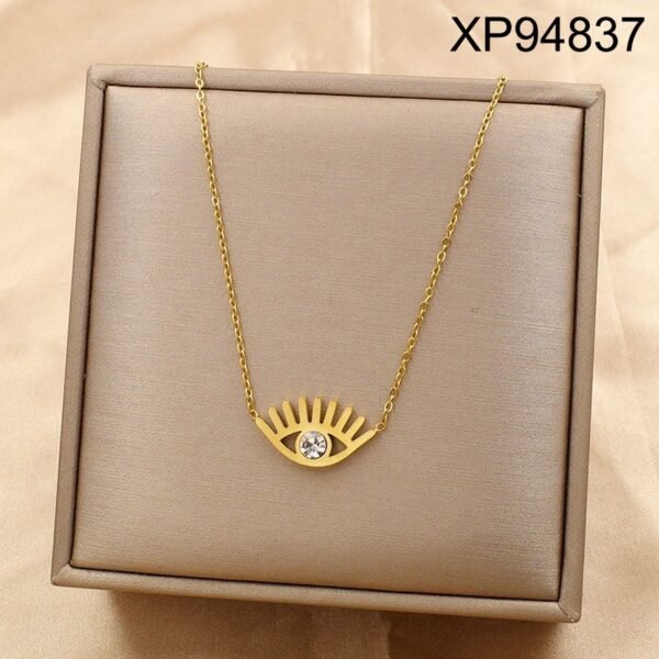 Collar ojo con circón