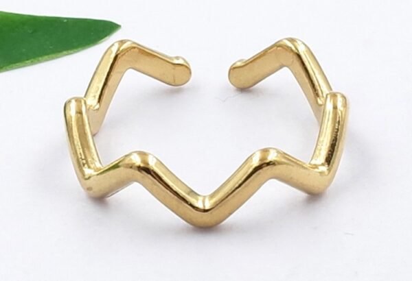 Anillo ondulado talle #7 - Imagen 2