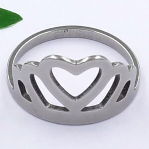 Anillo corazón real (talle 6)