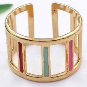 Anillo líneas de colores (talle 7)