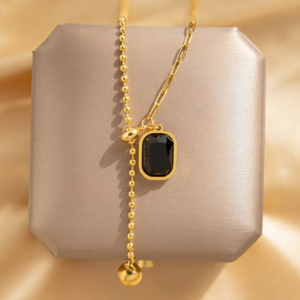 Collar cristal negro