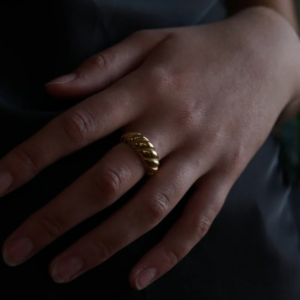 Anillo inflado con rayas