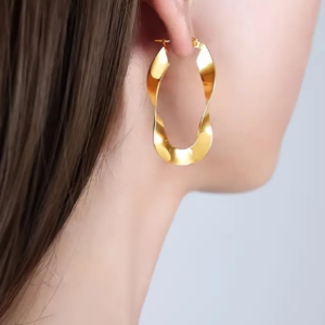 Aros hoops retorcidos