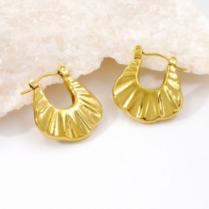 Aros dorados forma U