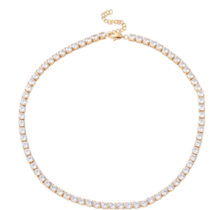 Chocker gold con cubics