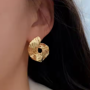 Aros remolino dorados