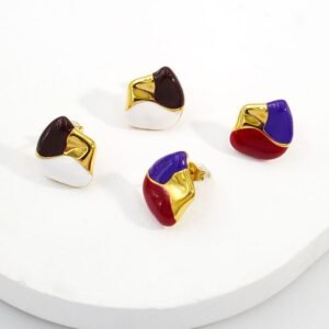 Aros tricolor esmaltados