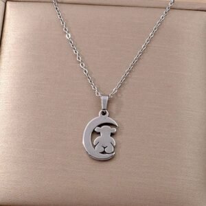 Collar osito luna