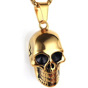 Dije calavera golden 4cm