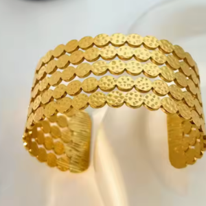 Brazalete 5 filas golden