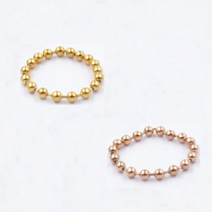 Anillo flexible de bolitas