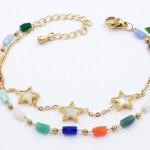 Pulsera colorida doble