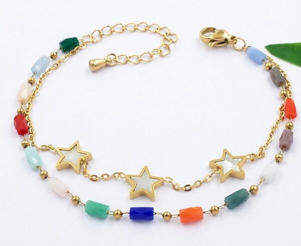 Pulsera colorida doble