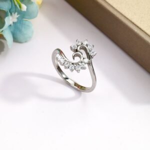 Anillo espiral con circones