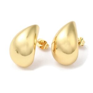 Aros gotas laminados oro 18k/goldfilled
