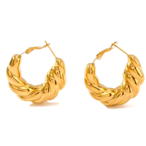 Aros inflados dorados