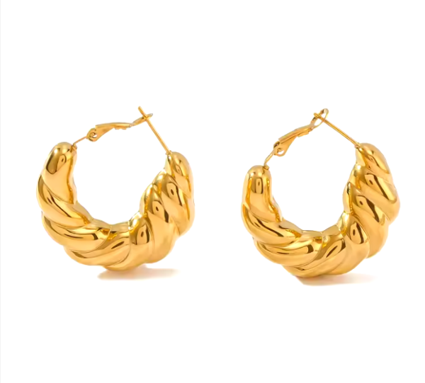 Aros inflados dorados