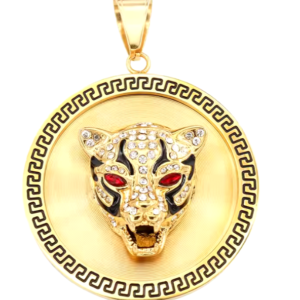 Dije tigre medalla con guardas