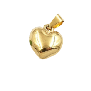 Dije dorado corazón