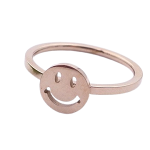 Anillo smile gold rose