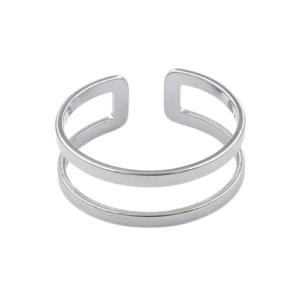 Anillo doble línea (talle 7)