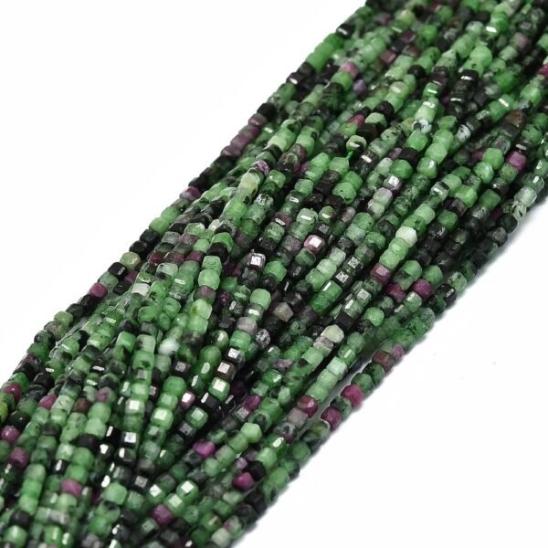 Tira cúbica piedra natural zoisita en rubí - Imagen 2