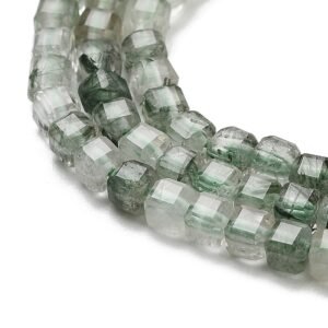 Tira cúbica piedra natural cuarzo verde rutilado