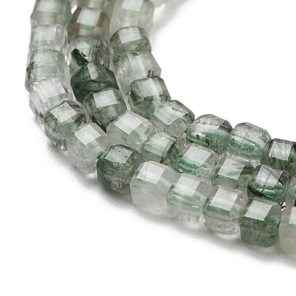 Tira cúbica piedra natural cuarzo verde rutilado
