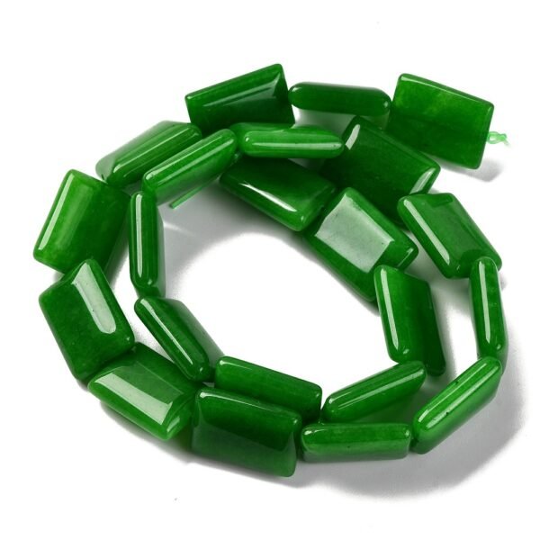 Tira de piedra natural jade verde rectángulo - Imagen 2