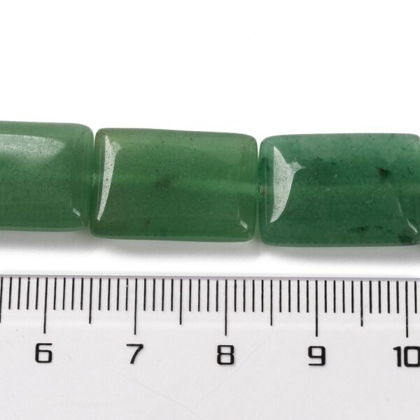 Tira de piedra natural aventurina verde rectángulo