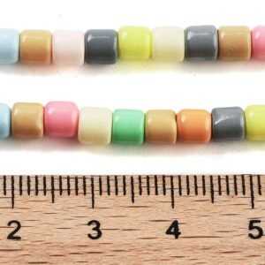 Tira cuentas coloridas columna 4.5mm