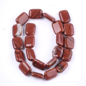 Tira piedra natural jaspe rojo rectángulo