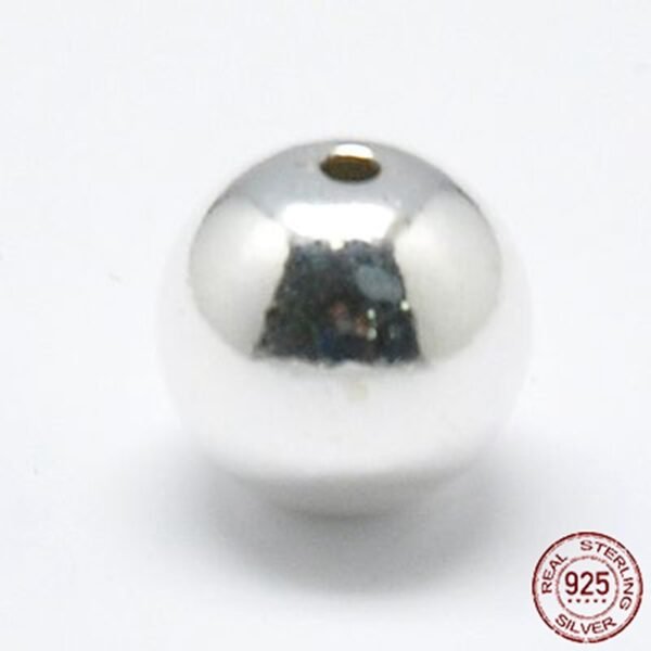 Bolitas plata 925 6mm (precio por 10 unidades)