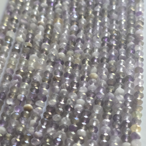 Tira piedra natural amatista facetada 4x3mm