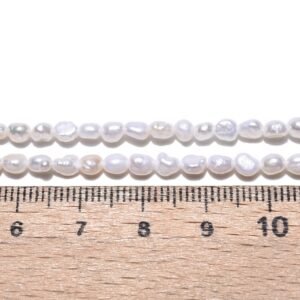 Tira perlas barrocas de agua dulce 3-4mm (18cm)
