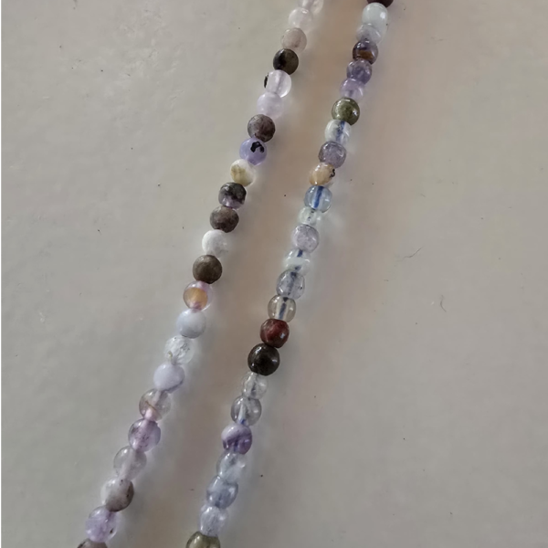 Tira esferas piedra natural fluorita 3mm