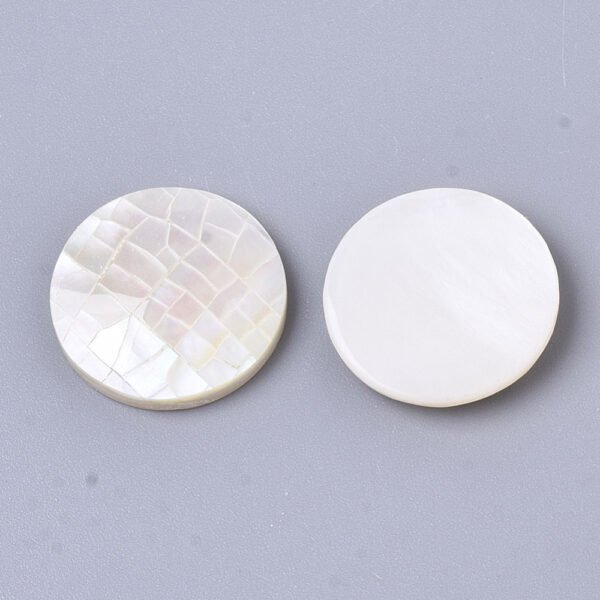 Cabujón nácar natural 16x3mm