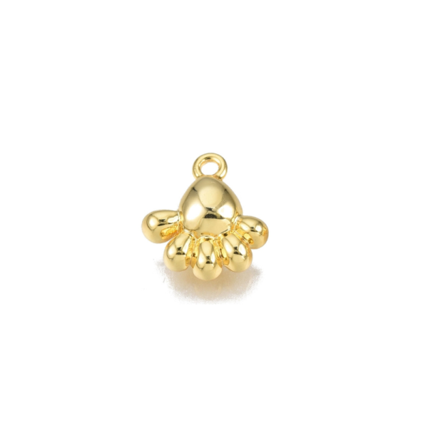 Colgante huella pie goldfilled oro 18k